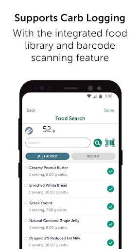 OneTouch Reveal® app screenshot