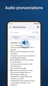 Oxford Dictionary & Thesaurus screenshot