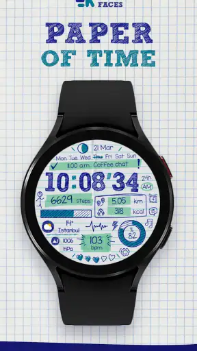 Paper of Time - Watch Face screenshot
