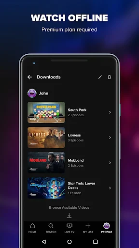 Paramount+ screenshot
