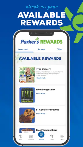 Parker's Rewards screenshot