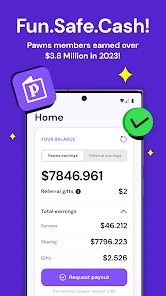 Pawns.app: Surveys for Money screenshot