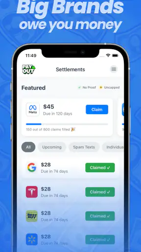 Payout: Claim Class Actions screenshot