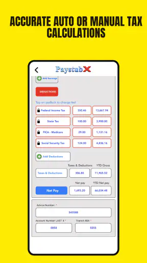 Paystub Generator: Paycheck screenshot