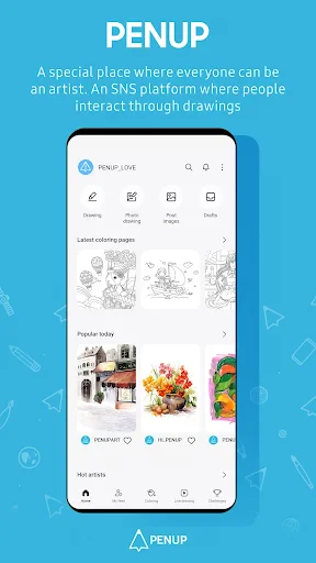 PENUP – Drawing-sharing SNS screenshot