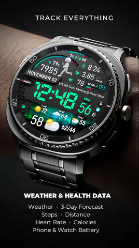 PER23 Digital Watch Face screenshot