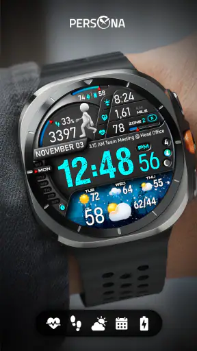 PER23 Digital Watch Face screenshot
