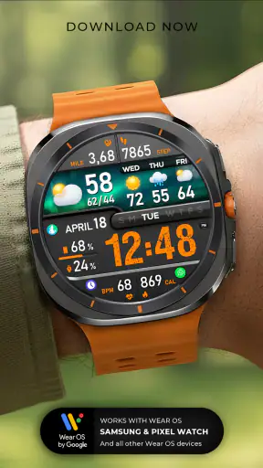 PER8 Digital Watch Face screenshot