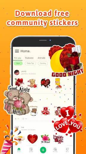 Personal stickers StickerMaker screenshot