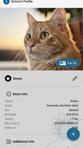 PetPage screenshot