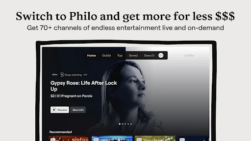 Philo: Shows, Movies, Live TV. screenshot