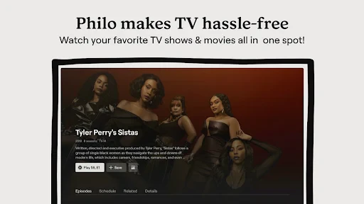 Philo: Shows, Movies, Live TV. screenshot