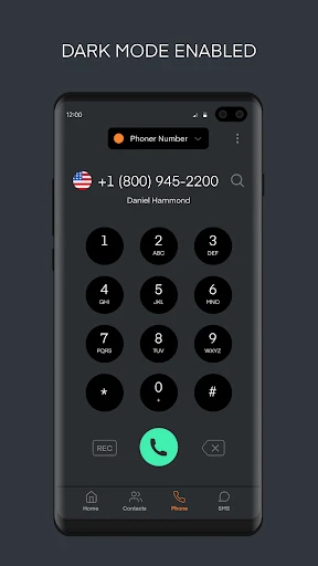 Phoner 2nd Phone Number + Text screenshot