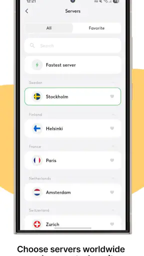 Ping VPN screenshot