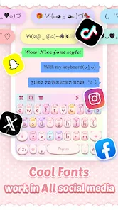 Pink Cute Hippo Theme screenshot