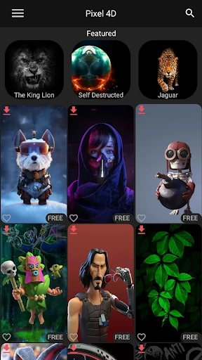 Pixel 4D™ Live Wallpapers screenshot