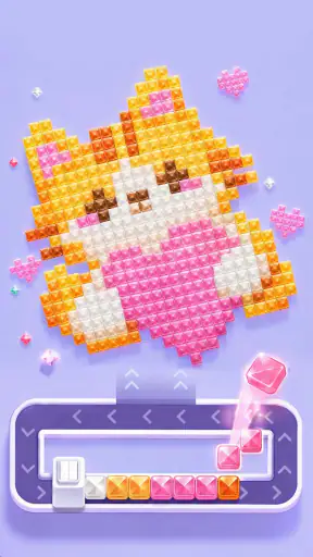 Pixel Gem Loop: Gem Coloring screenshot