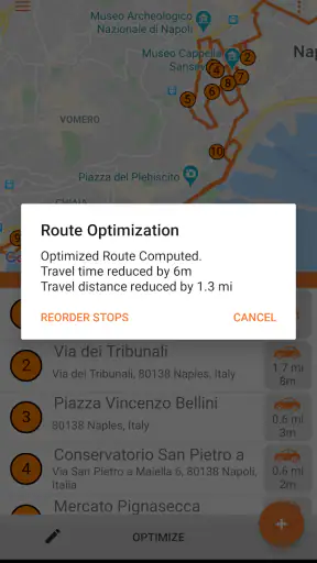 PlaceMaker Route Planner screenshot