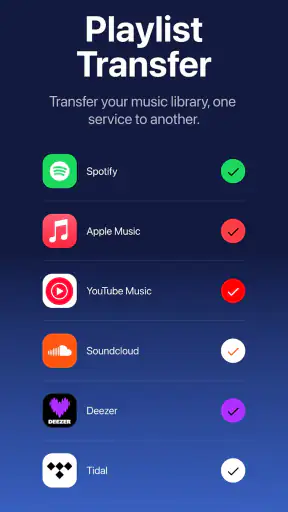 Playlist Transfer for My Music screenshot