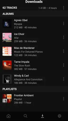 Plexamp screenshot