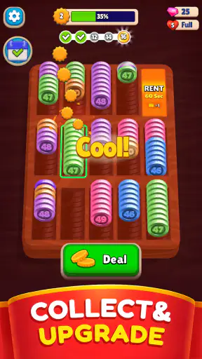 Pocket Sort: Coin Merge Puzzle screenshot
