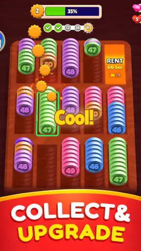 Pocket Sort: Coin Merge Puzzle screenshot