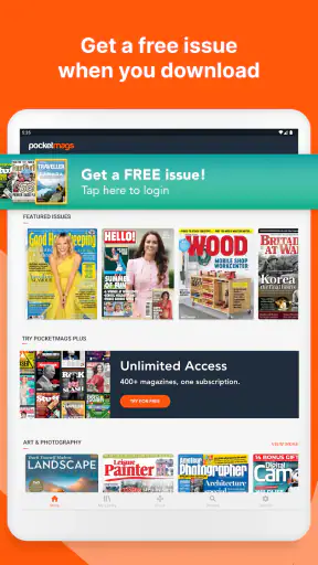 Pocketmags Magazine Newsstand screenshot