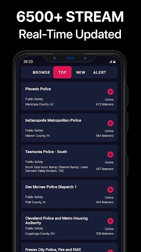 Police Scanner Pro - App screenshot