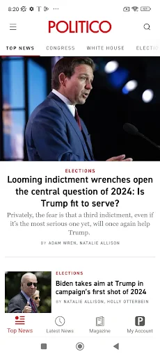 POLITICO screenshot