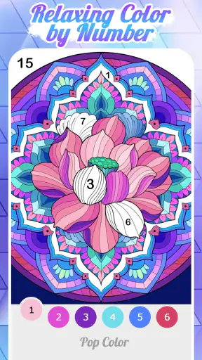 Pop Color - Paint by number screenshot