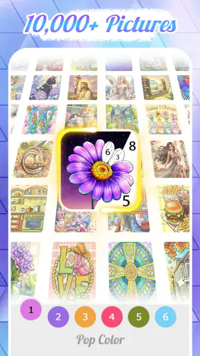 Pop Color - Paint by number screenshot