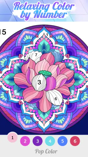 Pop Color - Paint by number screenshot