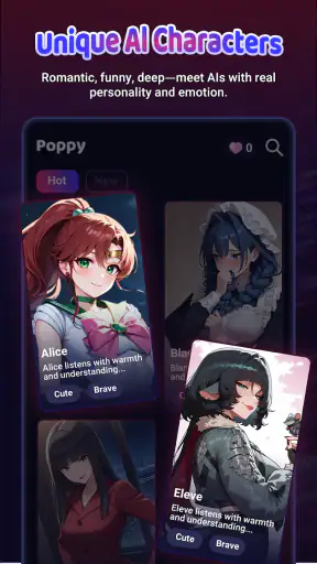 Poppy:AI Roleplay Chat screenshot