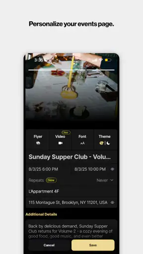 Posh – Create & Find Events screenshot