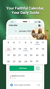 Pray Alarm, Calendar & Bible screenshot