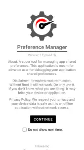 Preference Manager: Addon screenshot