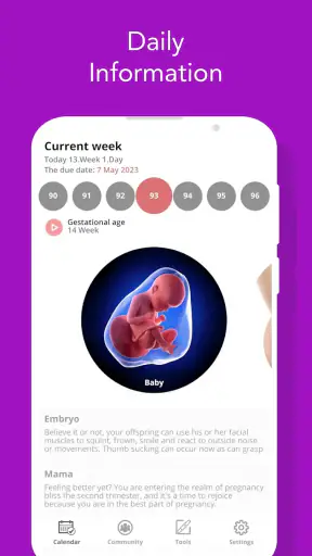 Pregnancy Tracker and Baby App screenshot