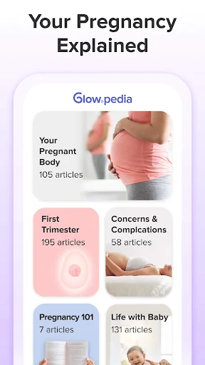 Pregnancy Tracker App | Glow screenshot