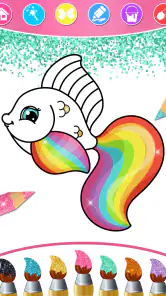 Princess Coloring Book & Games screenshot