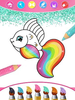 Princess Coloring Book & Games screenshot