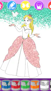 Princess Coloring Book & Games screenshot