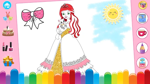 Princess Coloring Book & Games screenshot