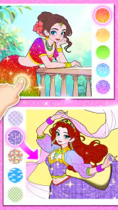 Princess Game Fantasy Coloring screenshot