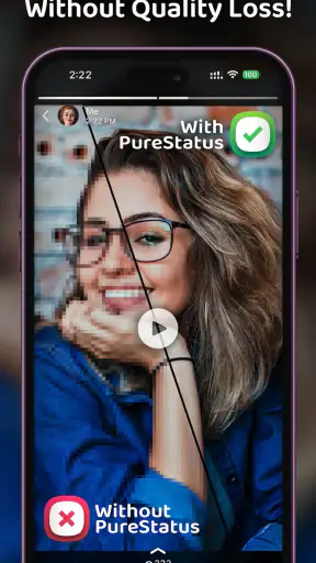 PureStatus: ByeBye Blur Status screenshot