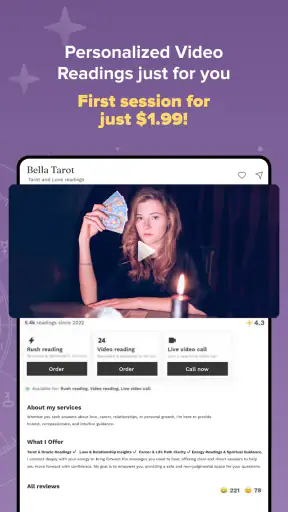 Purple Ocean Psychic Readings screenshot