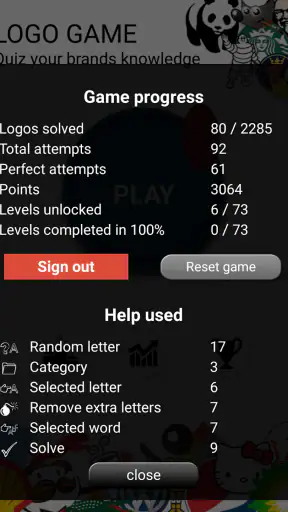 Quiz: Logo game screenshot
