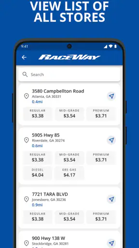 RaceWay Rewards screenshot