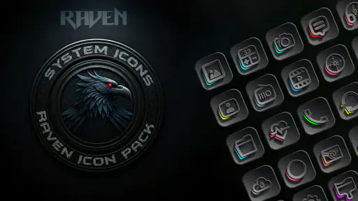 Raven Dark Icon Pack screenshot