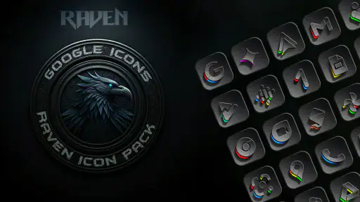 Raven Dark Icon Pack screenshot
