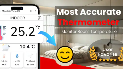 Real thermometer: Temperature screenshot